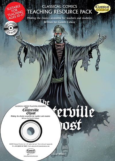 Front cover image of The Canterville Ghost Teaching Resource Pack with CD.