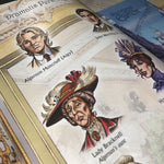 A close up image of the Dramatis Personae showing various characters from The Importance of Being Earnest.
