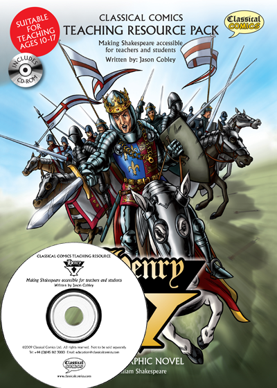 Front cover image of Henry the Fifth Teaching Resource Pack with CD.