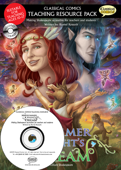 Front cover image of A Midsummer Night's Dream Teaching Resource Pack with CD.