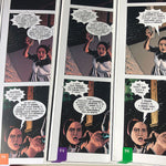 Three panels from three versions of Romeo and Juliet graphic novels showing the difference in dialogue.
