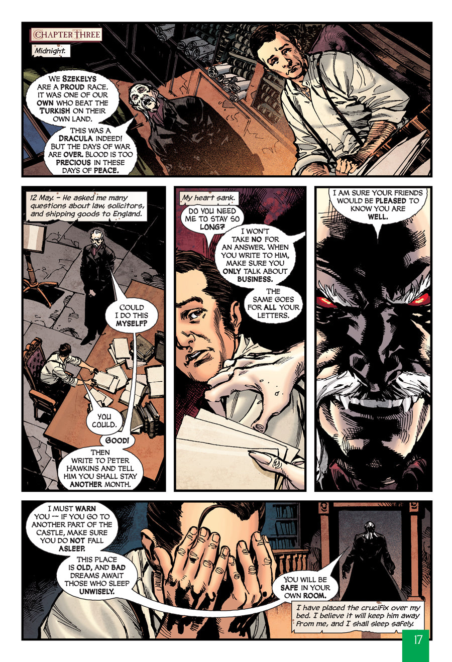 A sample Quick Text interior page from Dracula.