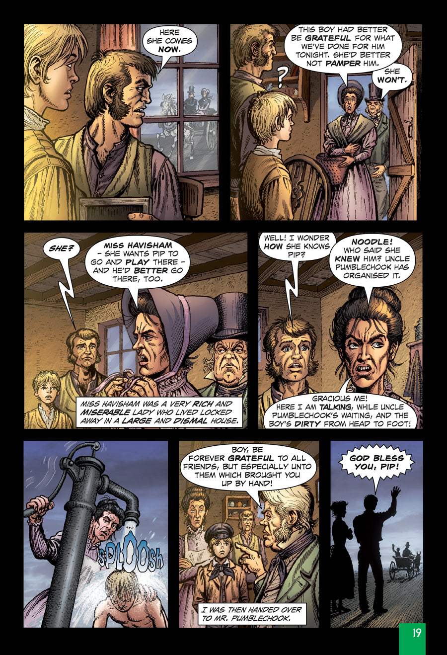 A sample Quick Text interior page from Great Expectations.