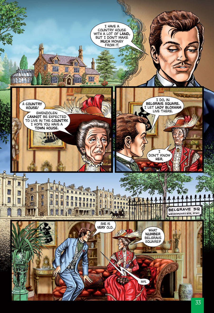 A sample Quick Text interior page from The Importance of Being Earnest.