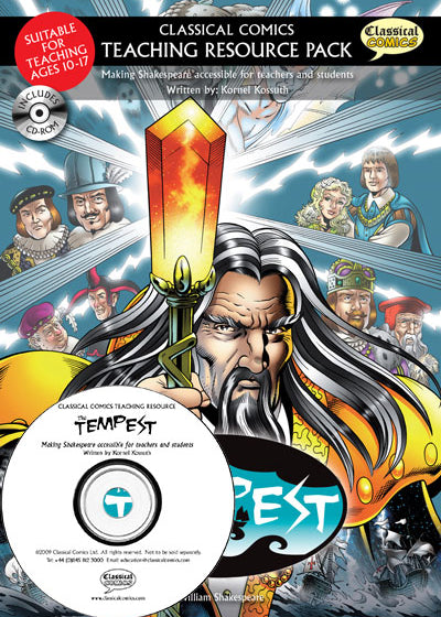 Front cover image of The Tempest Teaching Resource Pack with CD.