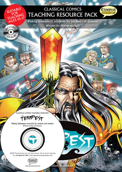 Front cover image of The Tempest Teaching Resource Pack with CD.